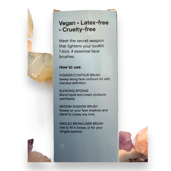 🆕 4-1 All-in-One Alley Oop Makeup Brush Eyeliner Eyeshadow Sponge Fluffy Powder - Picture 5 of 8